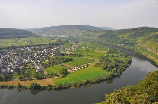 Landskap nära floden mosel, Tyskland — Stockfoto