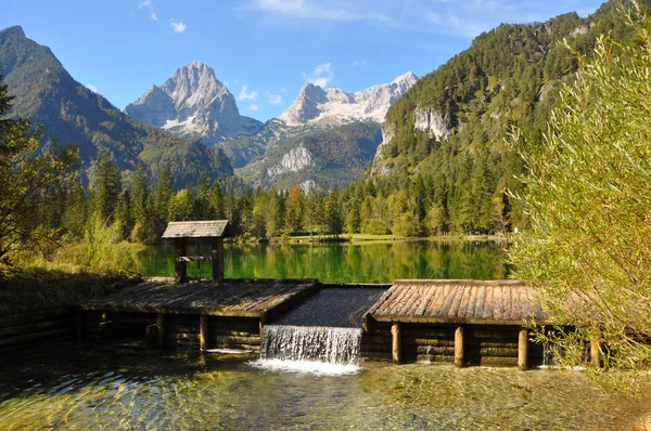 아름 다운 고산 오스트리아 풍경 스톡 사진
