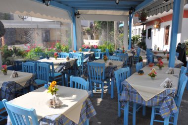 boş Yunan restoranı