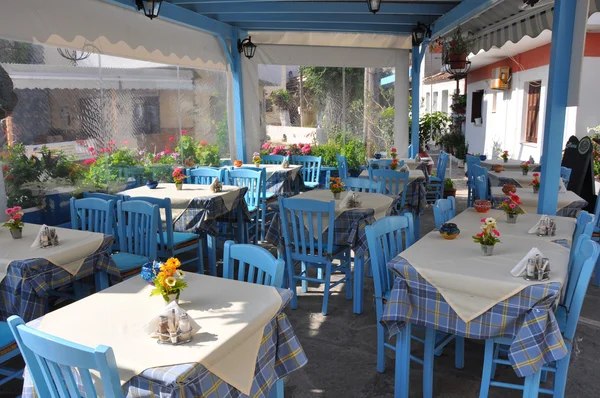 Prázdné řecké restaurace — Stock fotografie