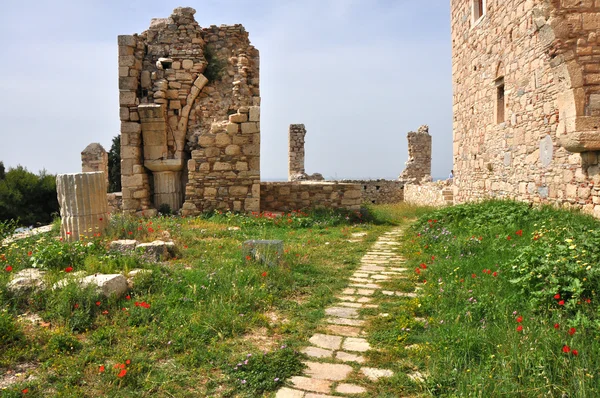 Altes griechisches Gebäude auf der Insel Samos — Stockfoto