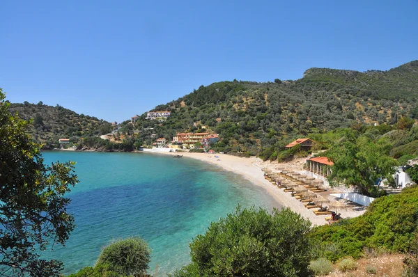 Schöne Bucht auf der griechischen Insel Samos — Stockfoto