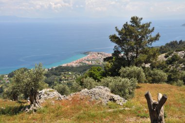 manzara üzerinde Yunan samos Adası