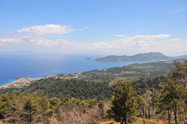Пейзаж на грецькому острові самос — стокове фото
