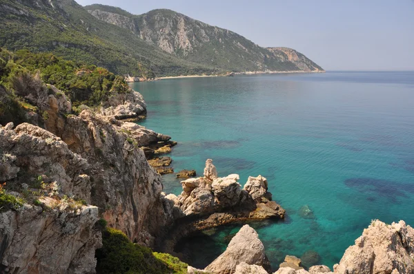 Hermosa bahía en la isla griega samos —  Fotos de Stock