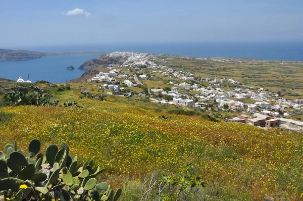 Paysage de l'île grecque santorin — Photo