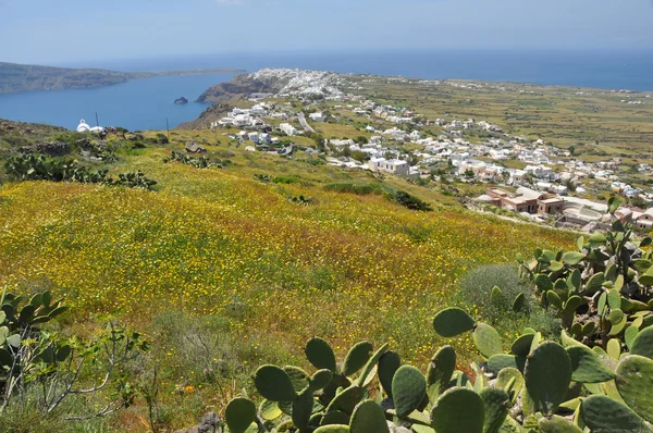 Paisagem da ilha grega santorini — Fotografia de Stock