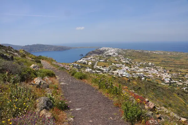 Τοπίο της Σαντορίνης ελληνικό νησί — Φωτογραφία Αρχείου