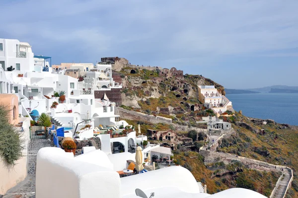 Řecké vesnici oia na santorini — Stock fotografie