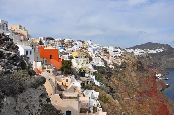 Greek village oia on santorini — Stock Photo, Image