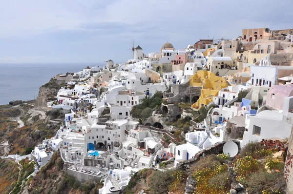 Greek village oia on santorini — Stock Photo, Image