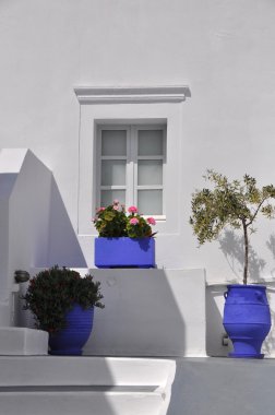 klasik Yunan tasarım ve Mimarlık - mavi ve beyaz