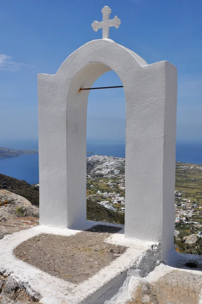 Часовня на греческом острове Санторини — стоковое фото