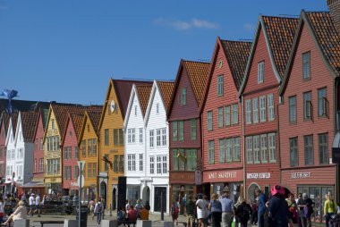 Hansa Birliği bryggen, Bergen - Norveç Simgesel Yapı evleri