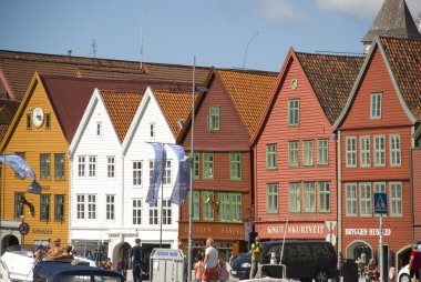 Hansa Birliği bryggen, Bergen - Norveç Simgesel Yapı evleri