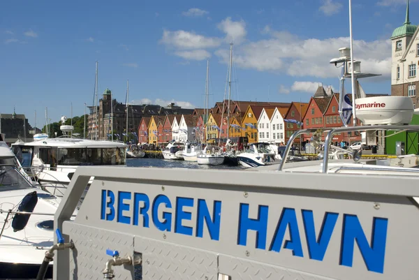 Hanseatische liga häuser in bryggen und bergen - norwegen — Stockfoto