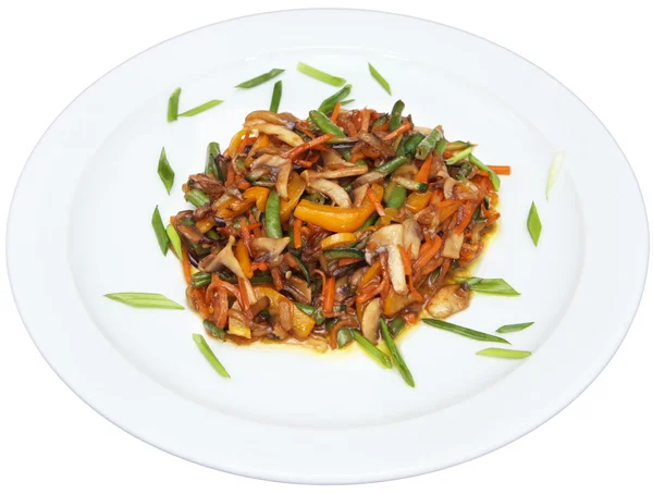 Saute vegetables wok — Stock Photo, Image