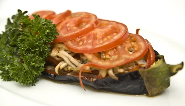 Eggplant with vegetables — Stock Photo, Image