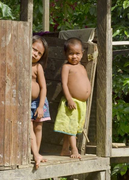 Les enfants en Amazonie — Photo