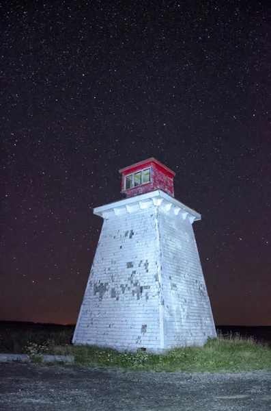 Leuchtturm bei Nacht — Stockfoto