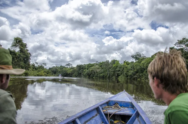 Expedition i Amazonas djungel — Stockfoto
