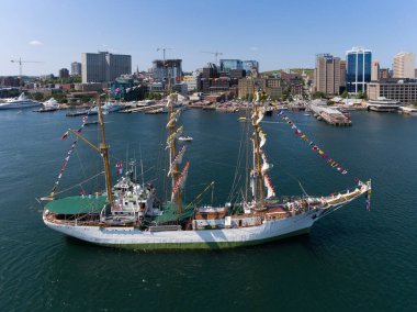 After visiting Halifax for almost a week, the Colombian Tall Ship Gloria left the city on July 21, 2016.
