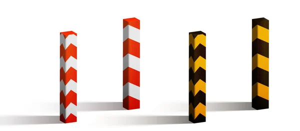 Hız tümseği güvenlik bariyeri inşaatı. Güvenlik engeli. Trafik kazası, Dağıtım engelleri.
