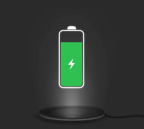 Smartphone Charging Mobile Cell Phone Charge Battery Wireless Inductive Charger Stock Vector