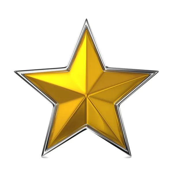 Goldener Stern, Belohnungskokett. — Stockfoto