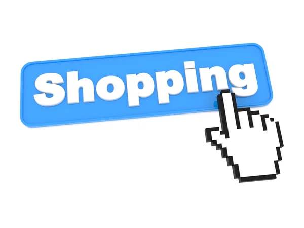Web Button - Shopping. — Stock Photo, Image