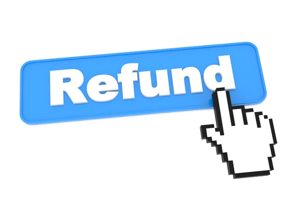 Refund - Social Media Button — Stock Photo, Image