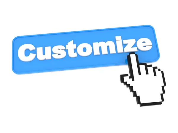 Customize - Web Button. — Stock Photo, Image