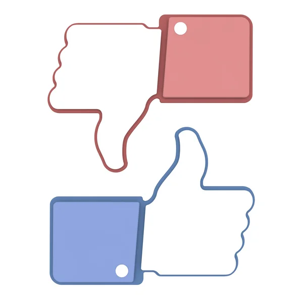 Like and Dislike Icons. — Stock Photo, Image