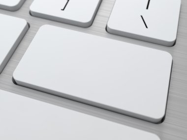 modern bilgisayar klavye üzerinde boş düğme.