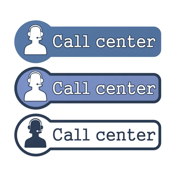 Website Element: "Call Center" — Stock Photo, Image