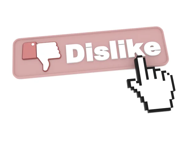 Botão Dislike - Conceito de mídia social . — Fotografia de Stock