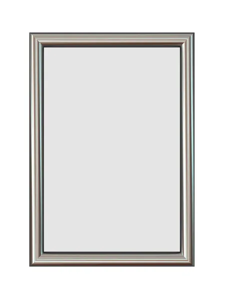 Vertical Metal Frame Isolated on White. — Stock Photo, Image