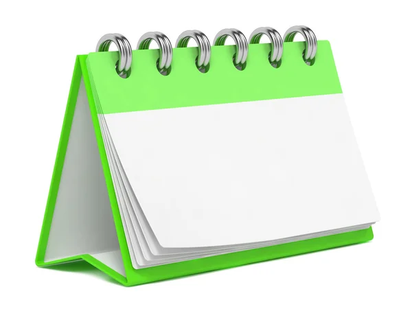 Blank desktop kalender isolerad på vitt. — Stockfoto