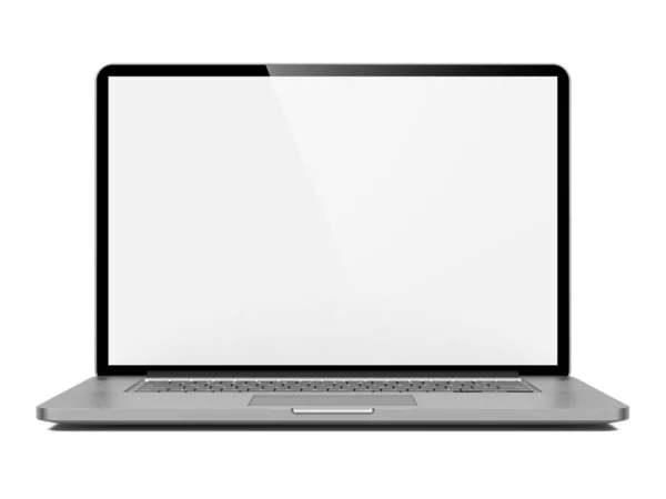 Laptop geïsoleerd op witte achtergrond. — Stockfoto