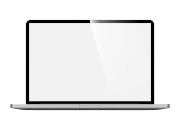 Laptop geïsoleerd op witte achtergrond. — Stockfoto