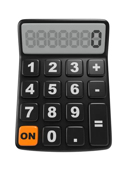 Černý kalkulačka. matematika objekt. — Stock fotografie