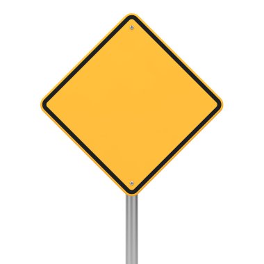 yol işareti eşkenar dörtgen.