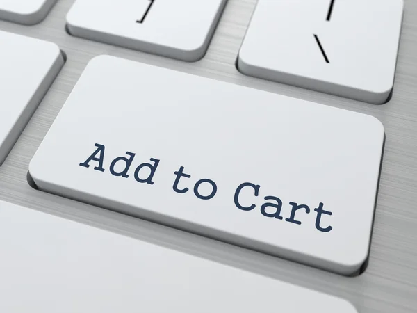 Add to Cart - Button on Keyboard. — Stock Photo, Image