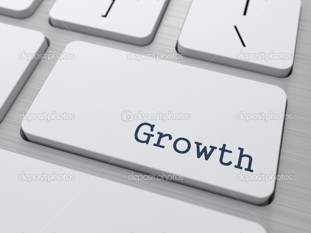 Growth - Button on Keyboard.