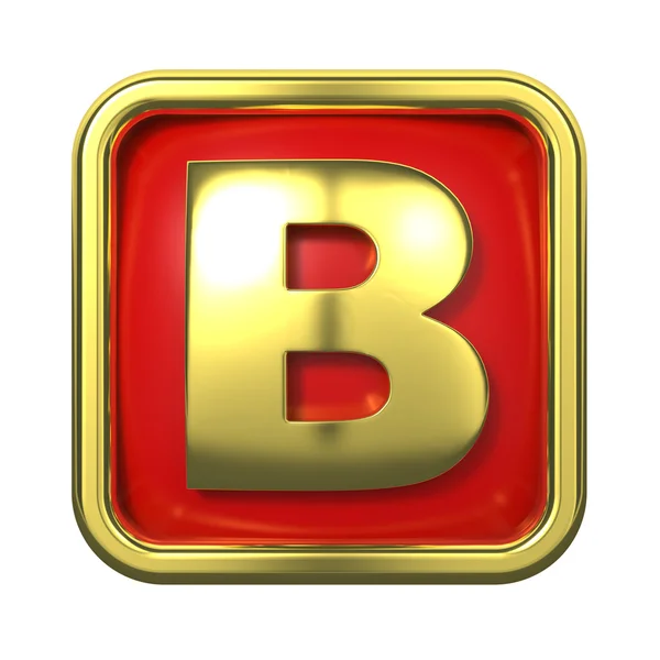 Gold Letter on Red Background. — Stock Photo, Image