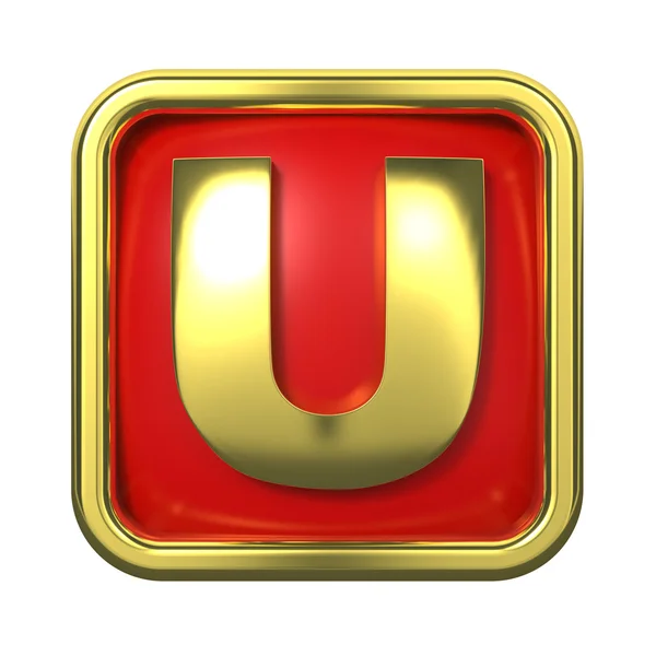 Gold Letter on Red Background. — Stock Photo, Image