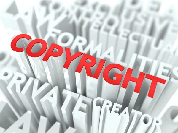 Copyright bakgrund konceptuell design. — Stockfoto