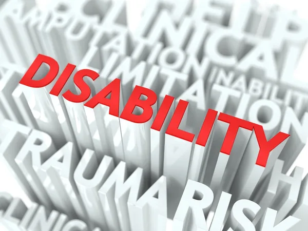 Disability Background Conceptual Design. — Stock Photo, Image