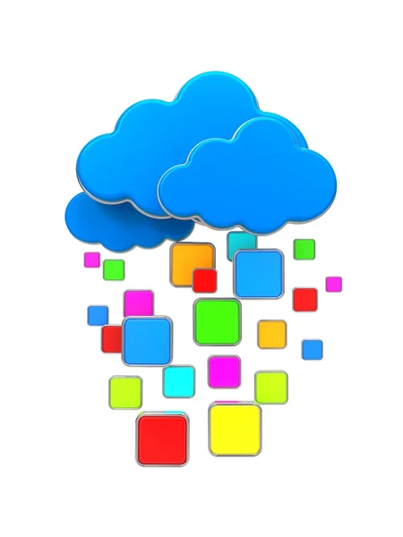 Concept de Cloud Computing. — Photo