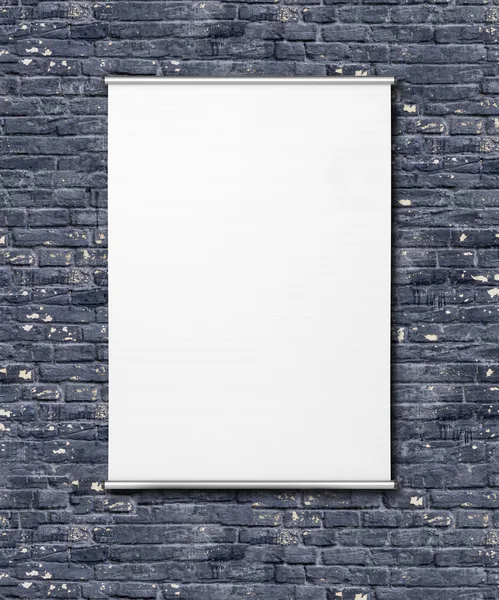 Lege flipchart op muur. — Stockfoto